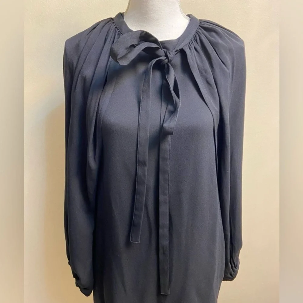 COS Elegant Black Long Sleeve mini Dress Sz 4 NWT - Picture 4 of 12